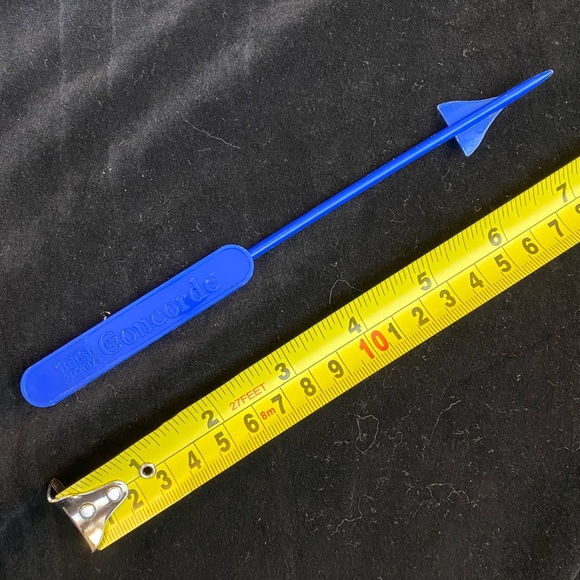 Vintage 70’s-80’s, Blue British Airways Concorde Drink Stirrer/Swizzle Stick. - Picture 12 of 16
